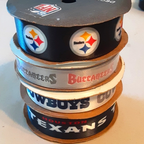Offray Ribbon Other - Sports Ribbon -Football-Dallas, Tampa Bay, Pittsburgh, Houston.